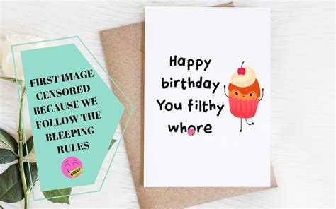 Funny Offensive Birthday Card Rude Joke Insulting Wishes Gag Etsy