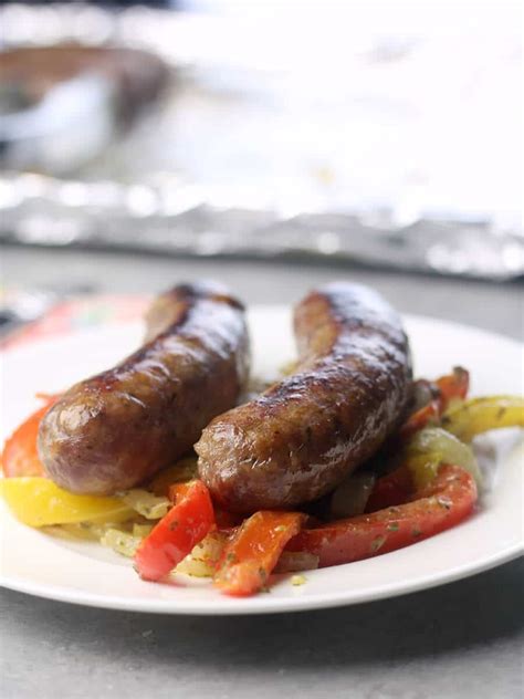 Serve with potatos or marinara sauce or in a sandwich! Sausage, Peppers, and Onions - Sheet Pan Dinner