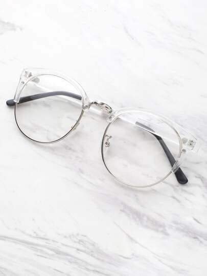 clear frame glasses with clear lens shein sheinside