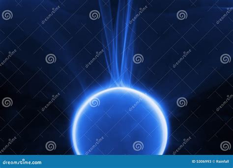 Blue Plasma Stock Image Image Of Power Sphere Lamp 5306993