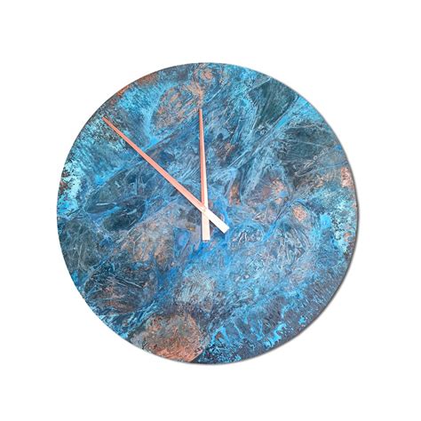 Wall Clock Extra Large Copper Clock Round Home Decor Copper Etsy Uk
