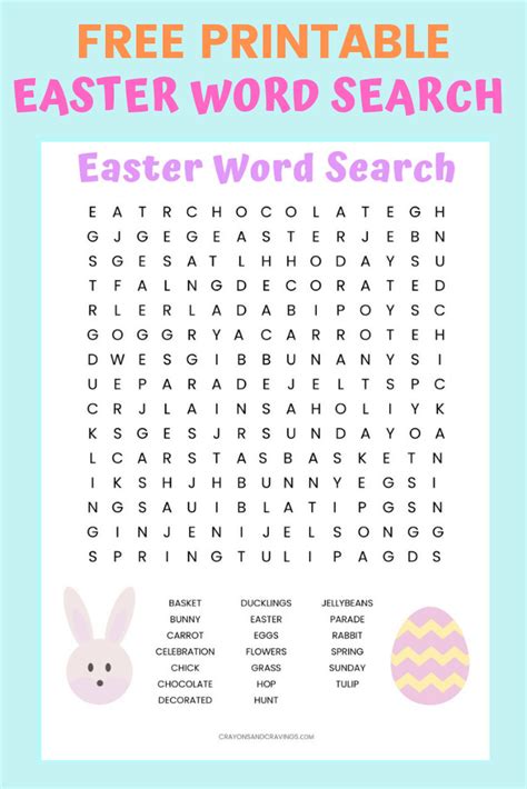 Maybe you would like to learn more about one of these? Easter Word Search Free Printable Worksheet for Kids