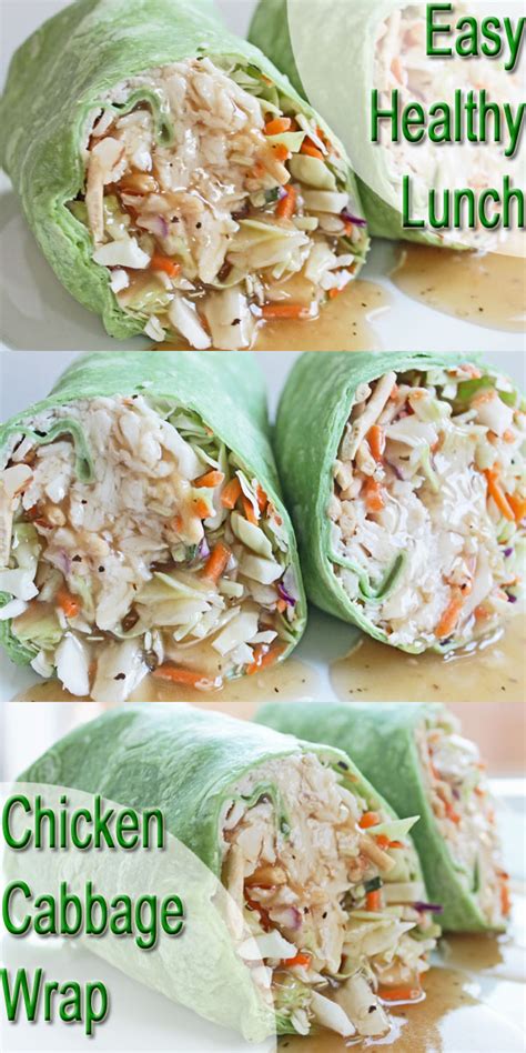 Healthy Lunch Recipe: Chicken and Cabbage Wrap | Clean ...