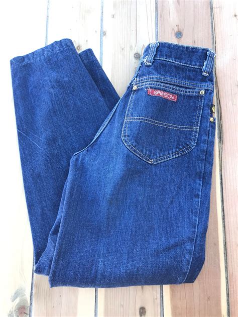 1970s 1980s Sasson Jeans Womens High Rise Vintage Western Etsy