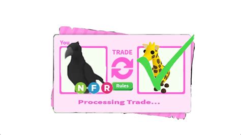 Trading Neon Crow In Adopt Me Youtube