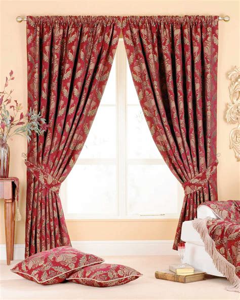 Shriaz Ready Made Curtains Burgundy Free Uk Delivery Terrys Fabrics