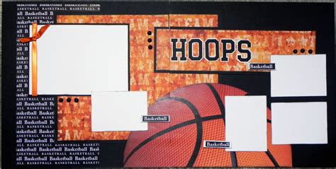 Basketball Layout Kids Scrapbook Scrapbooking Sports Scrapbook Pages