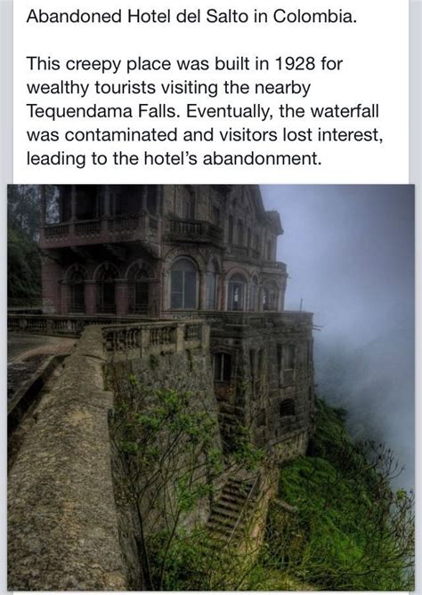 Hotel Del Salto Colombia Abandoned Hotels Hotel Del Tourist