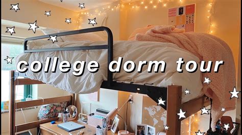 College Dorm Tour 2020 How I Fit Everything Into A Tiny Room Youtube