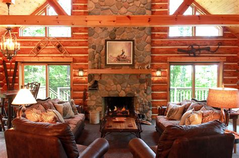This Log Homes Living Room Furnished By Roughing It In Style We Have