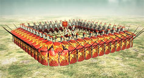 Ancient Roman Infantry Tactics 3d Scene Mozaik Digital Education