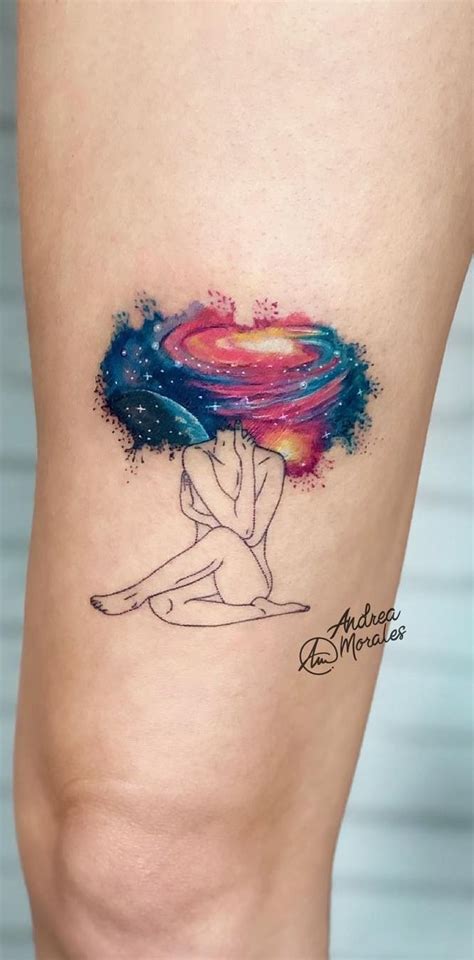 Watercolor Tattoos Will Turn Your Body Into A Living Canvas Universe Tattoo Tattoos Planet