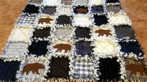 Can campus quilt make a photo quilt? LAKESIDE BEARS RAG QUILT KIT - 72 PRE-FRINGED Squares + Precut Bears + Batting | eBay