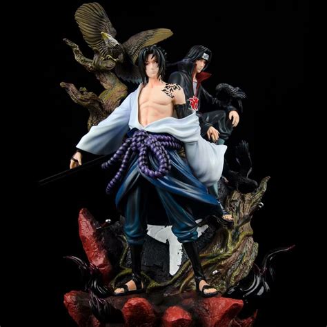 naruto gk uchiha sasuke and uchiha itachi anime figure toy set