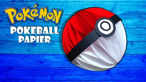 3d Pokemon Pokeball Aus Papier Selber Machen 3d Paper Pokemon Go