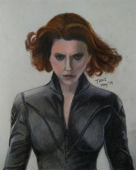 Black Widow Pencil Drawing Colored Pencil Drawing Of Black Widow By