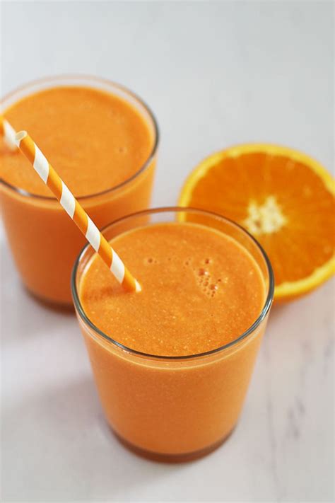 Glow Baby Glow Carrot Orange Smoothie Fitliving Eats By Carly Paige