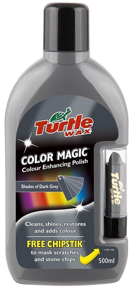 Turtle Wax Color Magic Colour Enhancing Polish 500ml And Chip Stick Dark