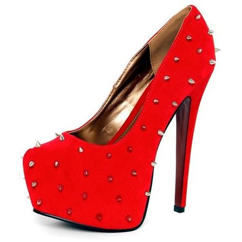 victoria red spike platform stillettos spike shoes red shoes heels red platform shoes
