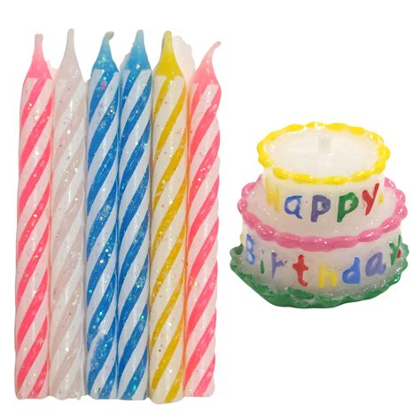Birthday Candle Set 7pce Cake And Party Candles Any Age