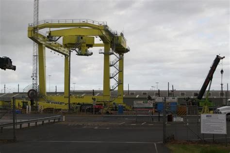 One Of Two New Rail Mounted Gantry Cranes In Place At The Pacific