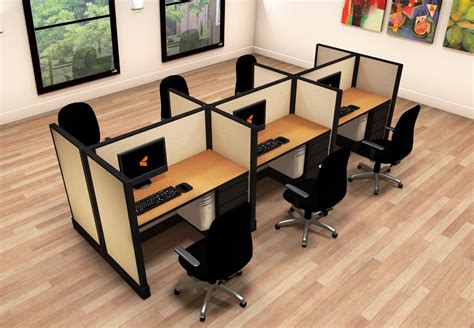 Corporate Office Furniture Small Cubicles 2x4x47