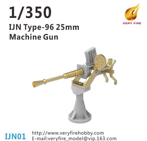 Ijn Type 96 25mm Machine Gun 16 Sets Very Fire Ijn01