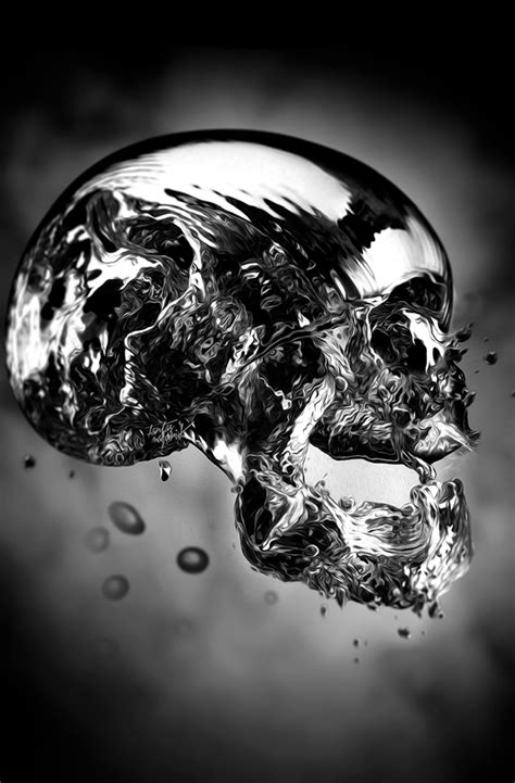 Fantasmagorik Liquid Skull On Behance