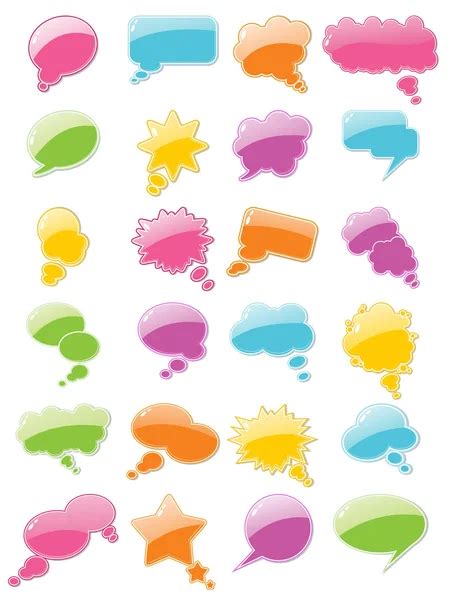 Colorful Callout Shapes — Stock Vector © Alliesinteract 2440905