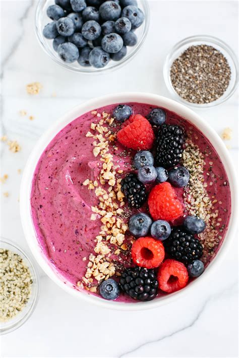 Triple Berry Smoothie Bowl Eat Yourself Skinny