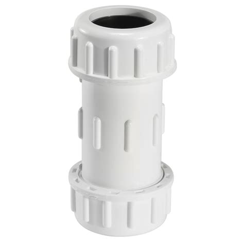Homewerks Worldwide 1 12 In Schedule 40 Pvc Compression Coupling In