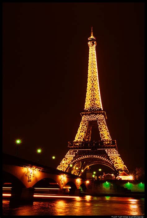 Eiffel Tower Night View Of The Eiffel Tower Tour Eiffel Paris