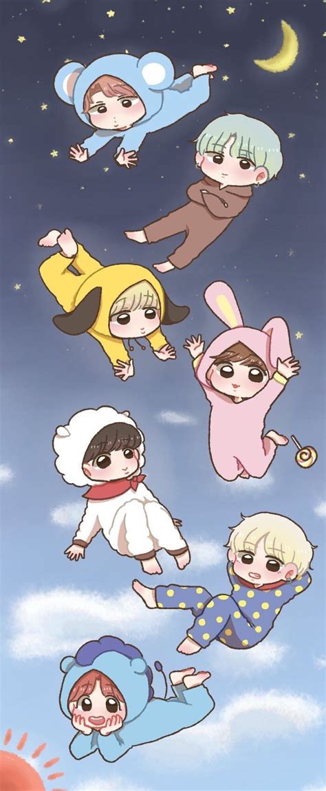 Tons of awesome bts anime wallpapers to download for free. Pin by xBLUEx on BTS イラスト | Bts chibi, Fan art yoonmin ...