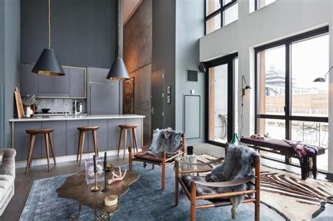 Interior Design Luxury Apartments In Bohemian District Of New York