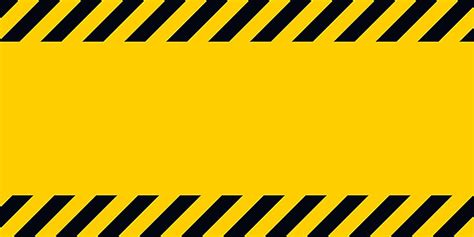 Yellow And Black Warning Stripes With Industrial Pattern Vector Stop