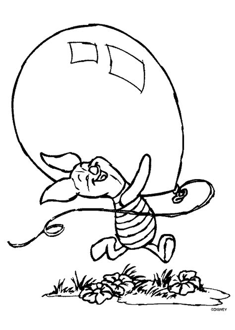 This story will have children very entertained and interested, and be prepared to take out the crayons or paints immediately these printable pages are creative, as was the puppeteer who made inventions that began the parade. Coloring page - Piglet and a balloon