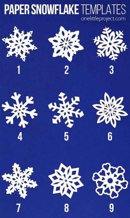 How To Make Paper Snowflakes One Little Project