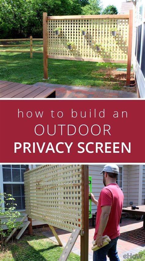How To Build An Outdoor Privacy Screen Ehow Privacy Screen Outdoor