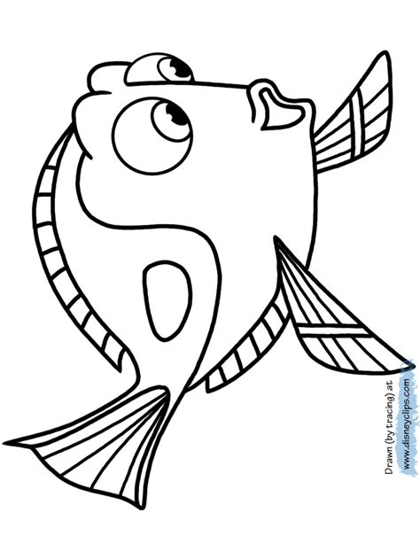 Finding Nemo Dory Coloring Pages Clip Art Library