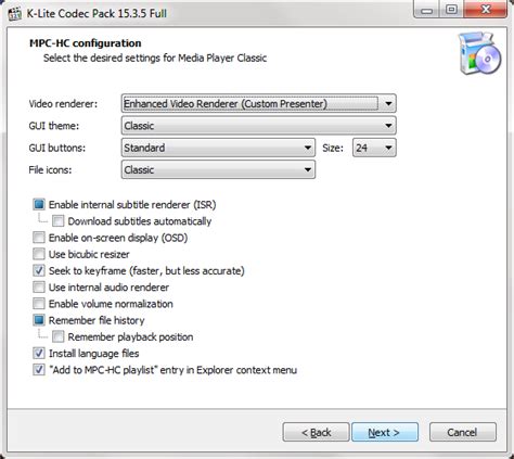 Codecs are required to encode and/or decode (play) audio and video. K-Lite Codec Pack Full latest version - Get best Windows ...