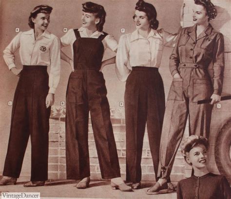 1940s Ladies Workwear Clothes Rosies To Nurses