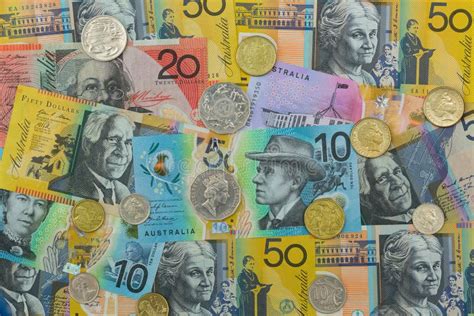 Polymer Australia Banknote Different Australian Dollars Money W Stock