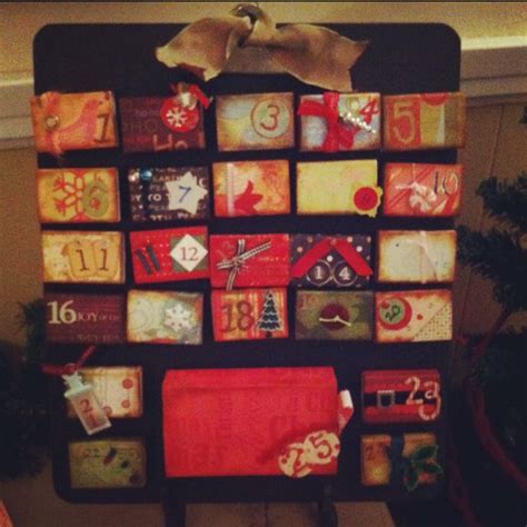 This Is An Advent Calendar My Wife Made With Matchboxes And Magnetic