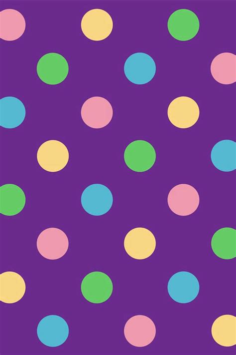 Purple And Polka Dots Iphone Wallpaper Pinterest