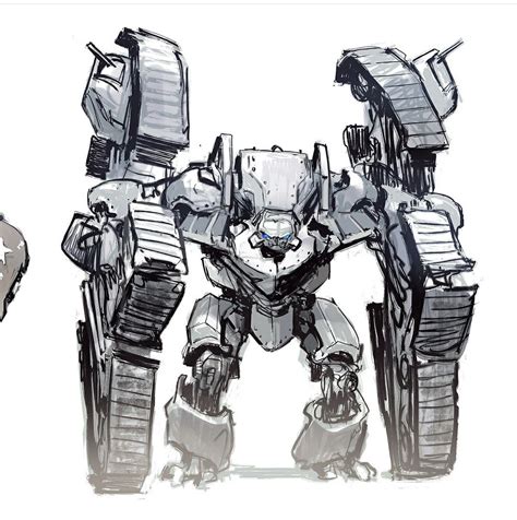 Transformers The Last Knight Tank Duo Concept Art By Wesly Burt