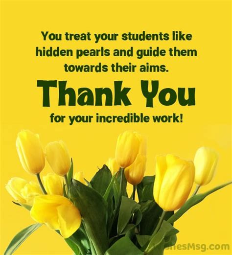 100 Thank You Teacher Messages And Quotes Wishesmsg