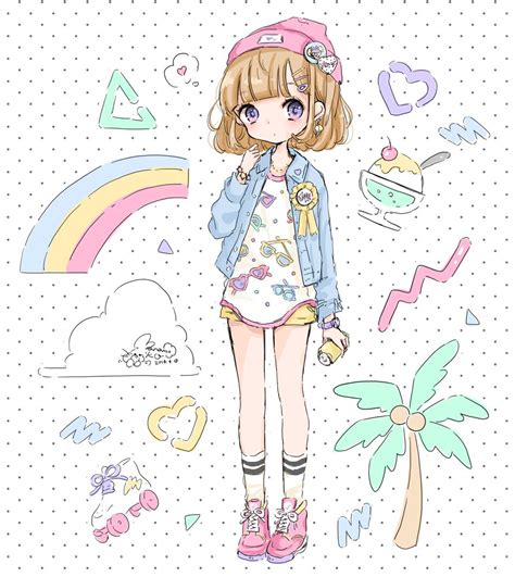 Summer Girl Kawaii Anime Kawaii Chibi Kawaii Art