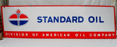 A Sign That Says Standard Oil Division Of American Oil Company