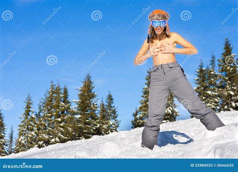 Girl On Ski Vacation Royalty Free Stock Photo Image