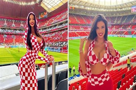 former miss croatia and world cup 2022 s sexiest fan ivana knoll sizzled in bikinis the live